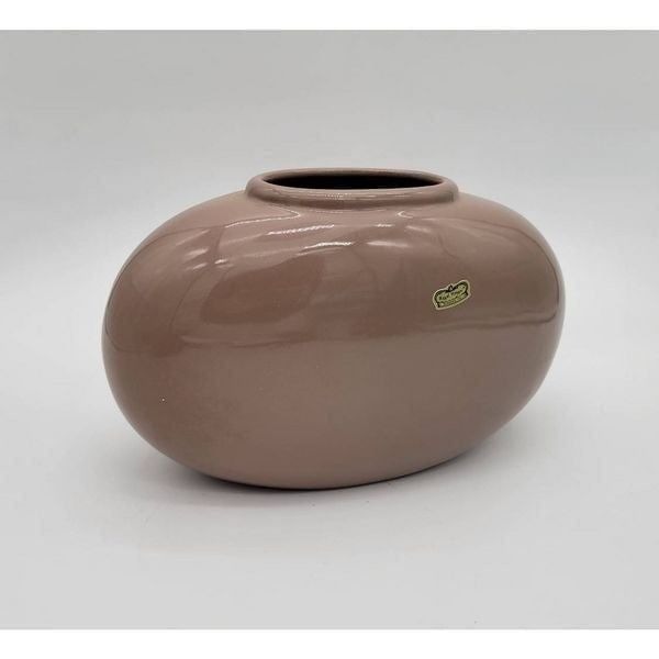 Vintage Royal Haeger Oblong Oval Frech Taupe Vase Vessel