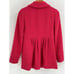 J. Crew Pea Coat Women's 4 Pink Wool Blend Ruffle Back Jacket