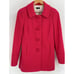 J. Crew Pea Coat Women's 4 Pink Wool Blend Ruffle Back Jacket