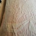 Vintage Bates Pink Twin Bedspread Embossed & Embroidered Floral Center