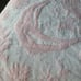 Vintage Bates Pink Twin Bedspread Embossed & Embroidered Floral Center