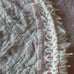Vintage Bates Pink Twin Bedspread Embossed & Embroidered Floral Center
