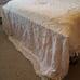 Vintage Bates Pink Twin Bedspread Embossed & Embroidered Floral Center