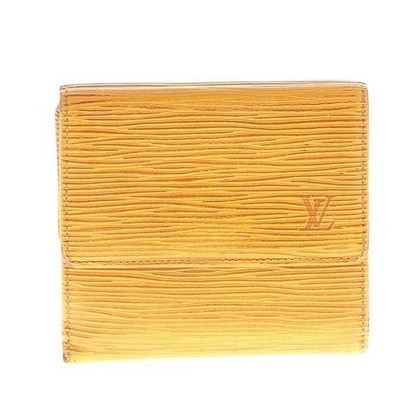 Louis Vuitton Yellow and purple Epi leather wallet