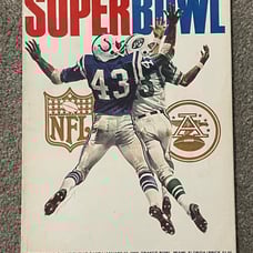 1969 Super Bowl III Official Game Program Jets vs. Colts AFC vs. NFC