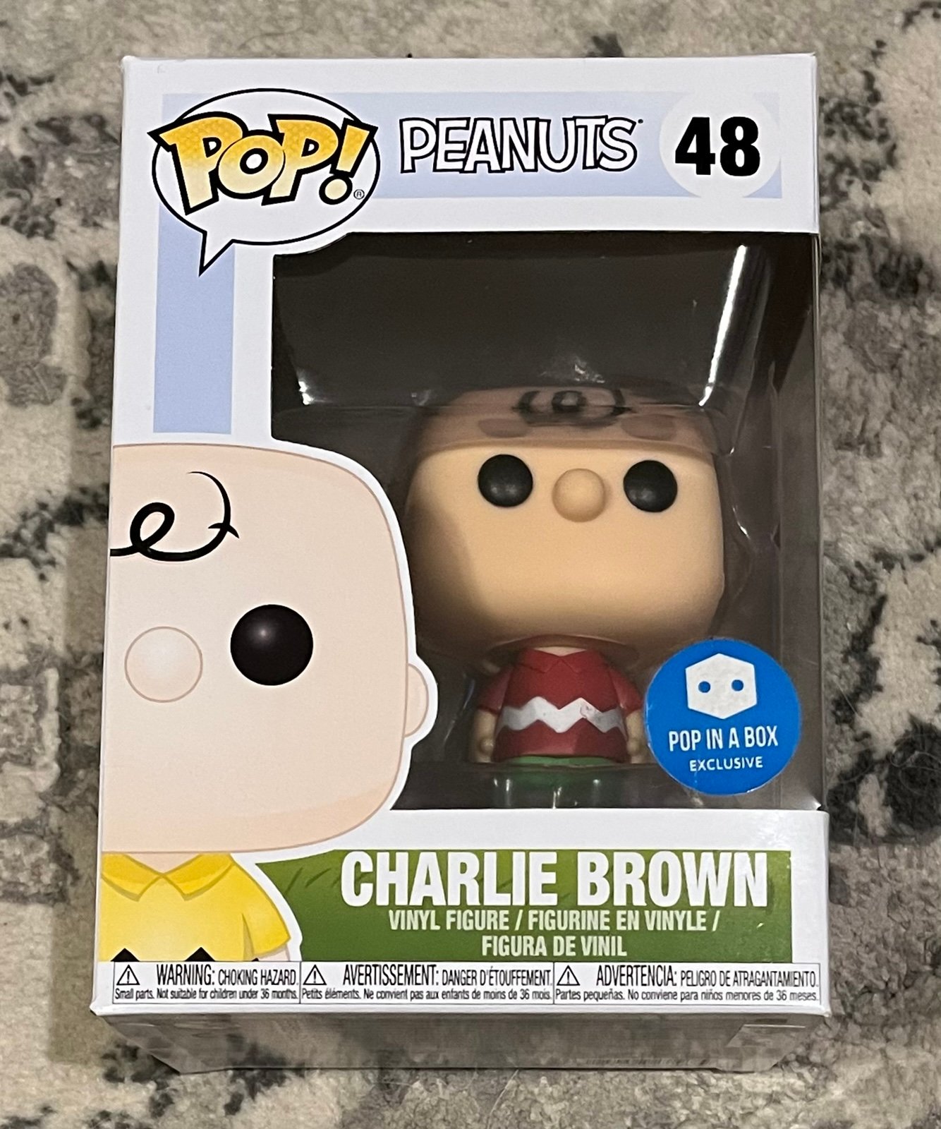 Funko Pop! Vinyl: Peanuts - Charlie Brown Pop in a Box Exclusive #48 figure