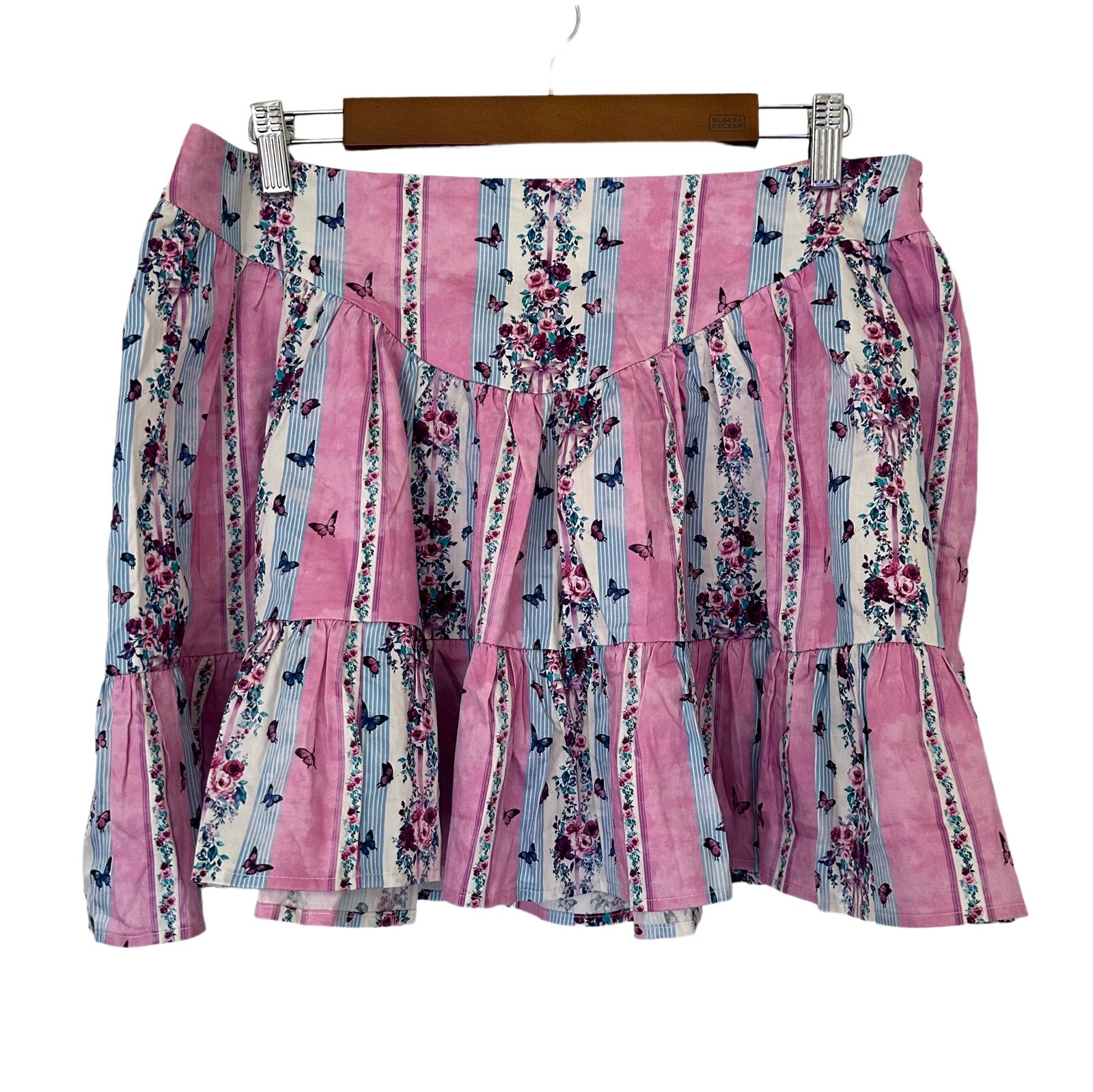 Dolls Kill Sugar Thrillz Miss Queen Diaries Mini Skirt Size XXL
