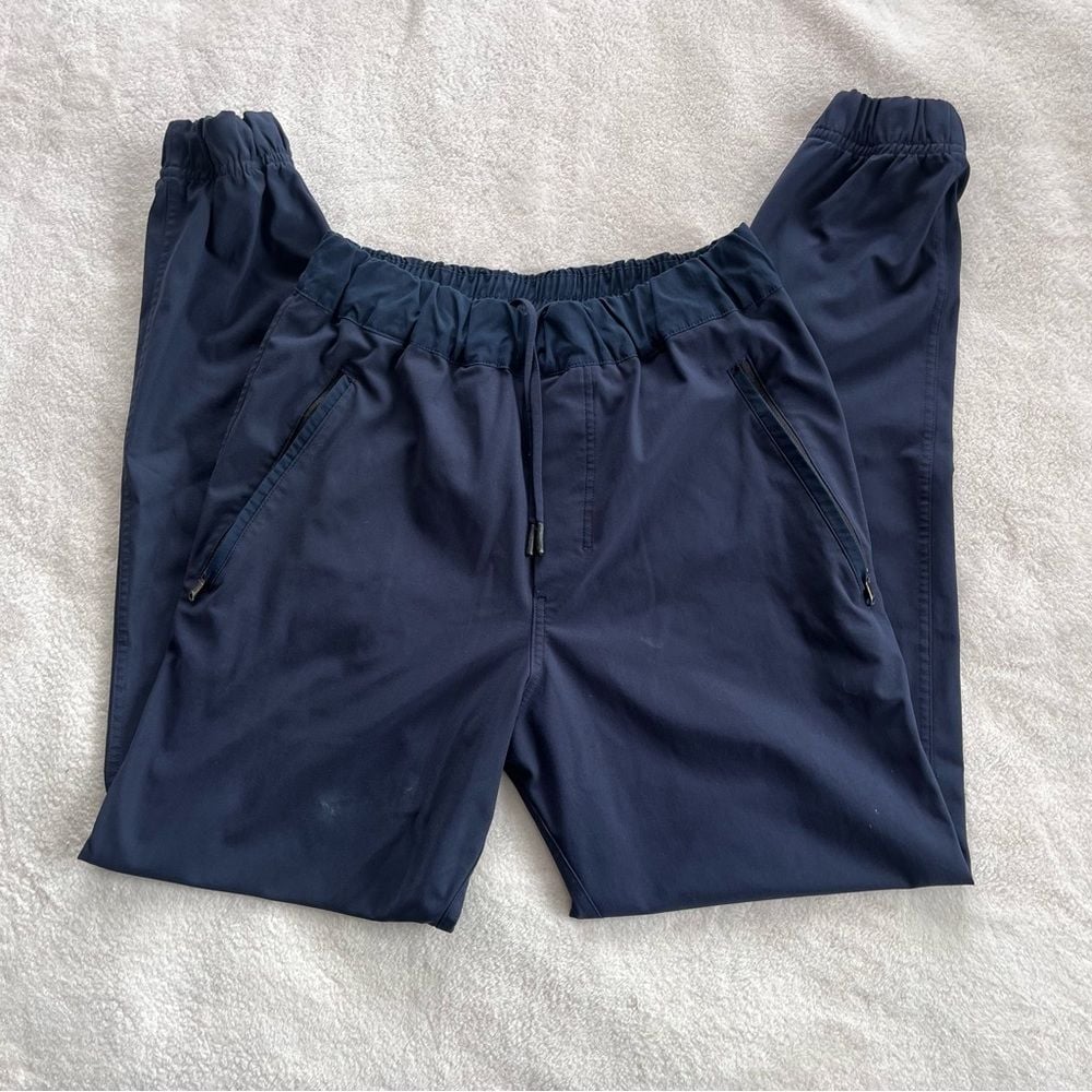 Lululemon Mens Warpcity Joggers Pants Nautical Navy Blue Size Small