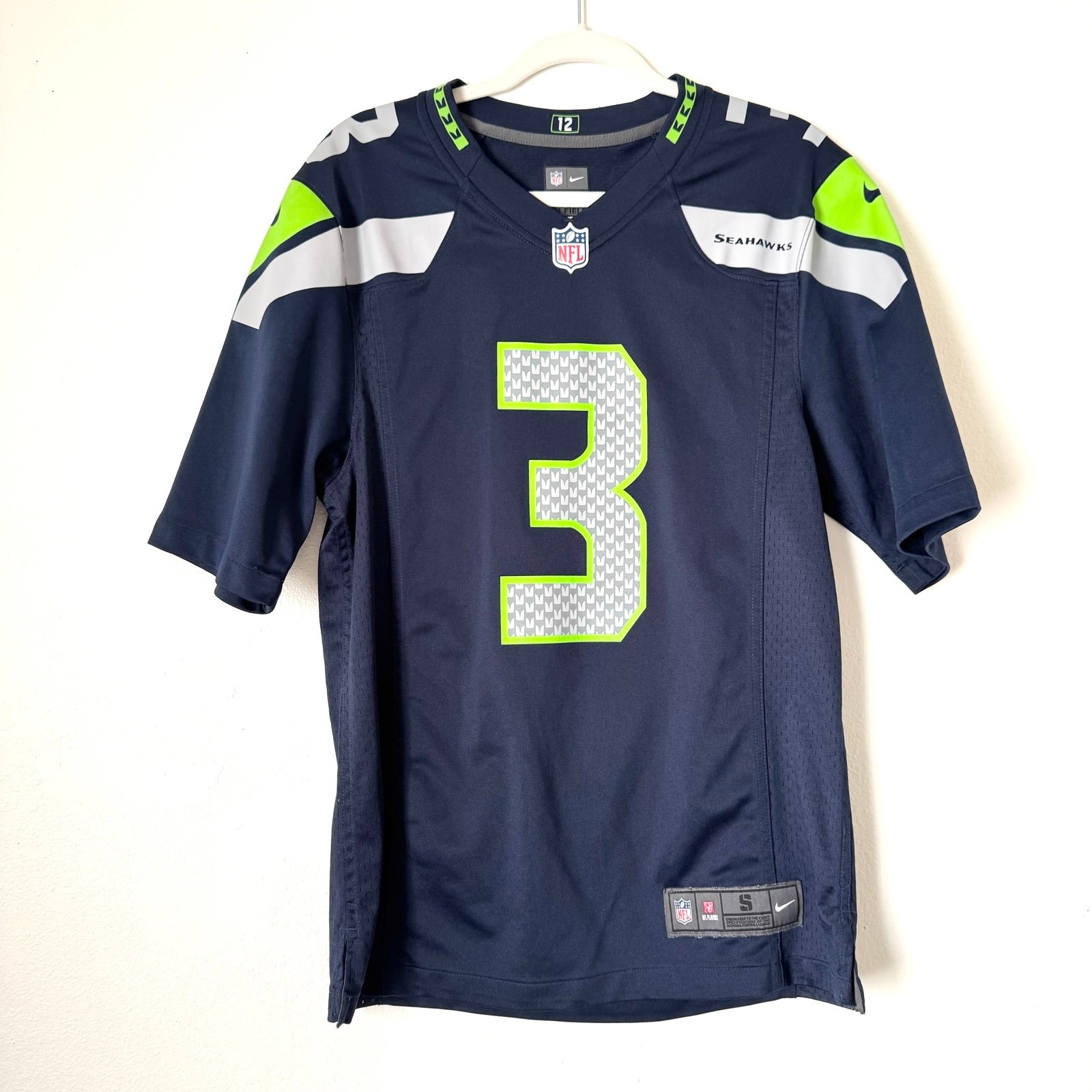 Nike NFL Russell Wilson #3 Seattle Seahawks Home Jersey