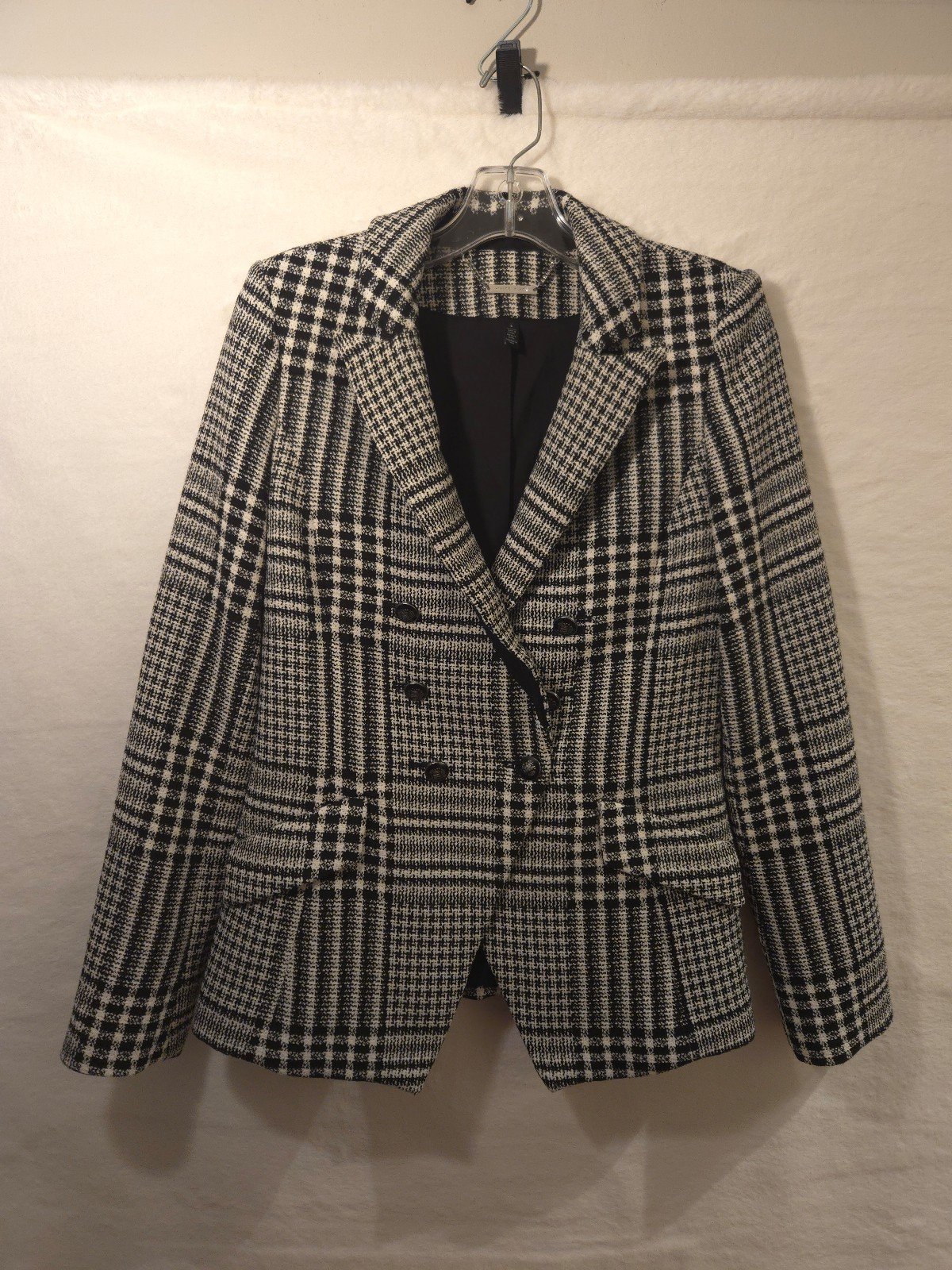 White House | Black Market Women's (Size 4/Plaid) Tweed Blazer