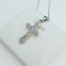 925 Sterling Silver Cubic Zircon Necklace, UU1P7A7007