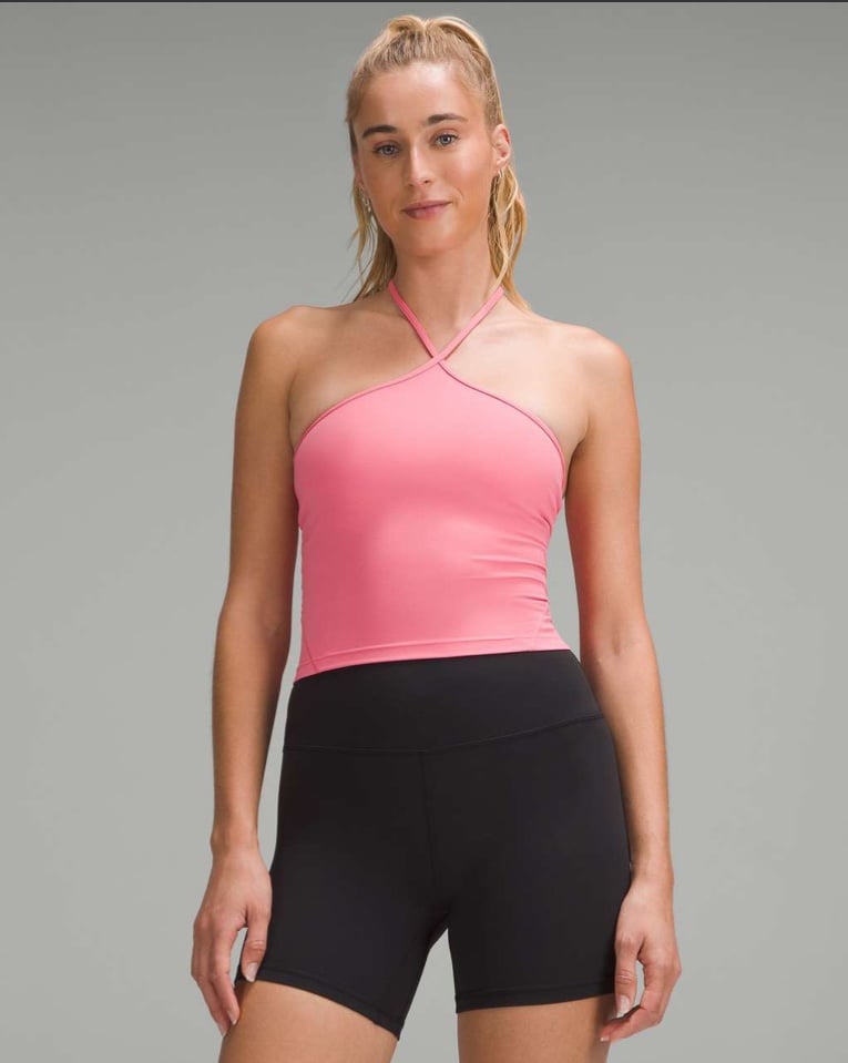 Lululemon Align T-Strap Tank Top *Light Support, A/B Cup Sakura Pink Sz 3