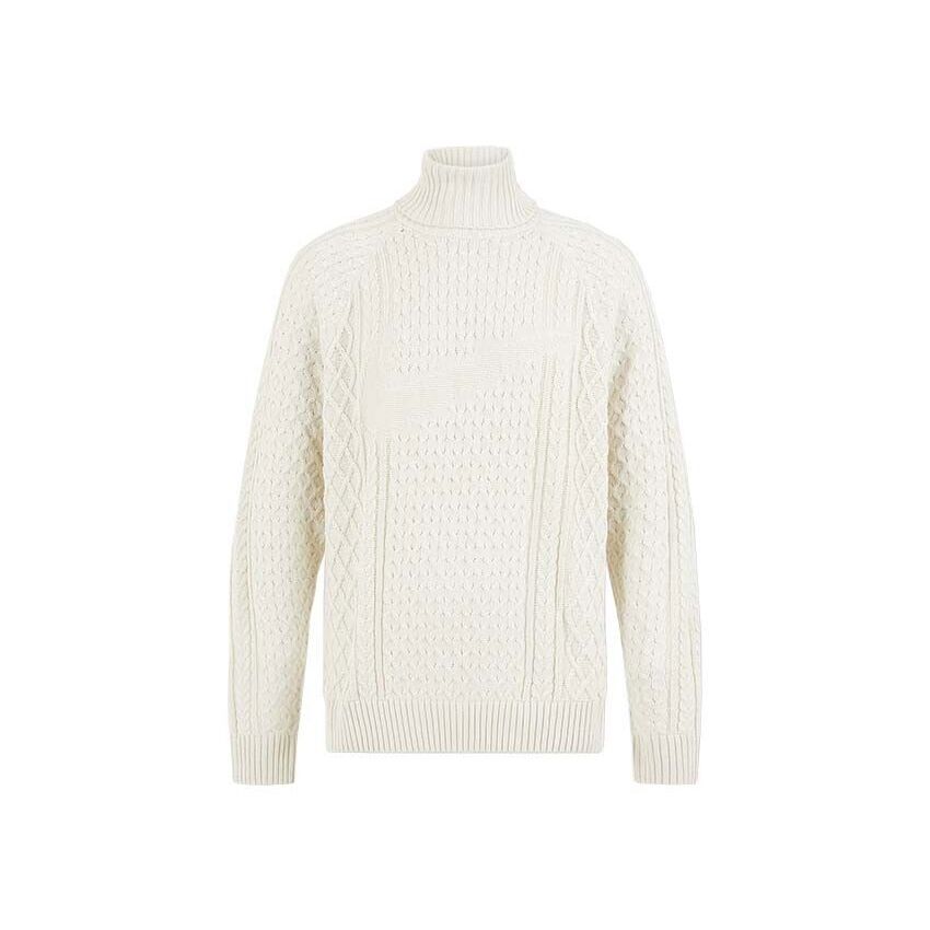 Nike Cable Knit Turtleneck Men's size Large Pullover Sweater New FB7770 072