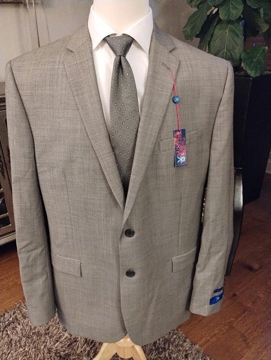 NWT Egara 100% Wool 2 Button Blazer Sz 48L