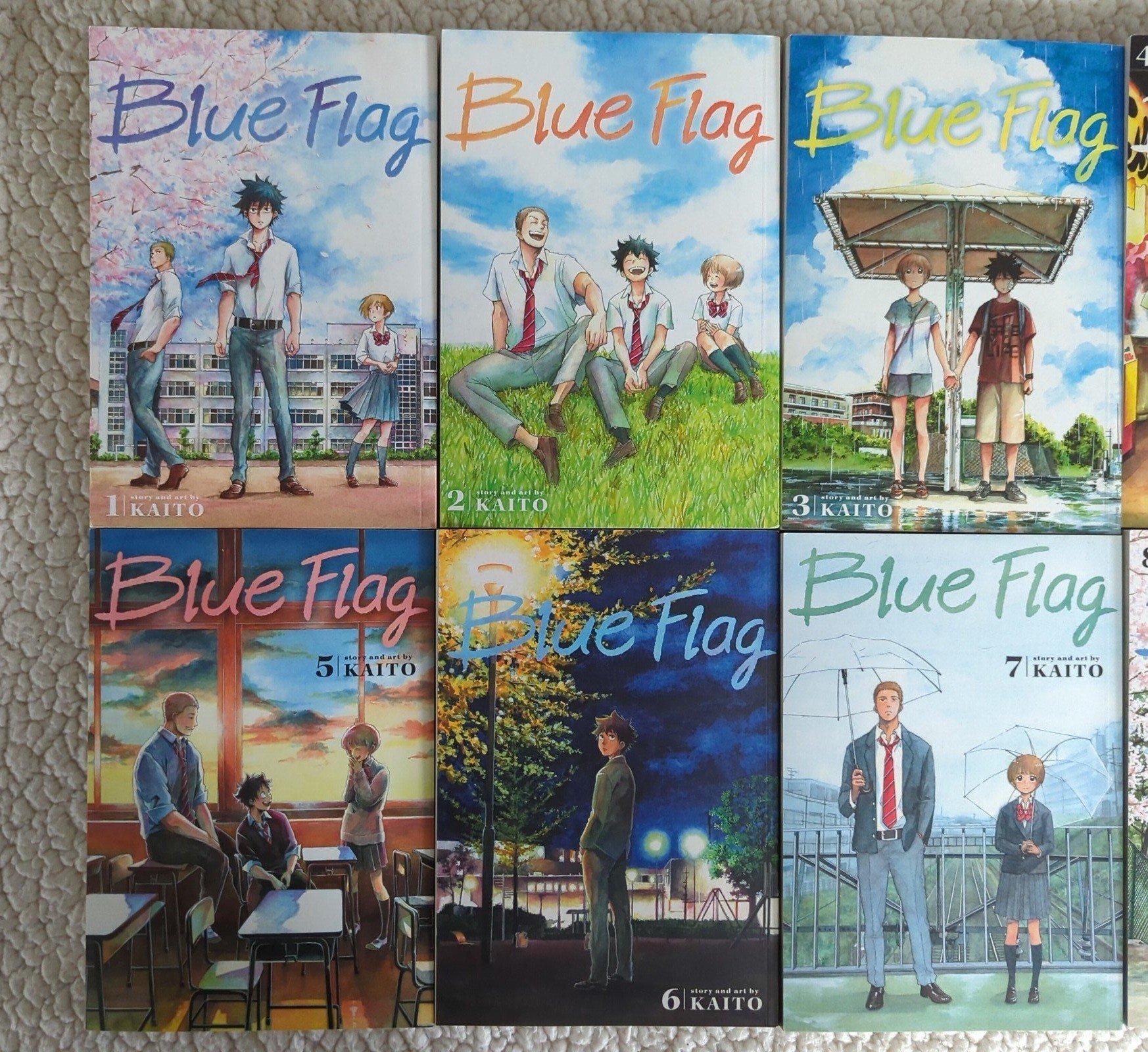 Blue Flag Manga vol 1-8