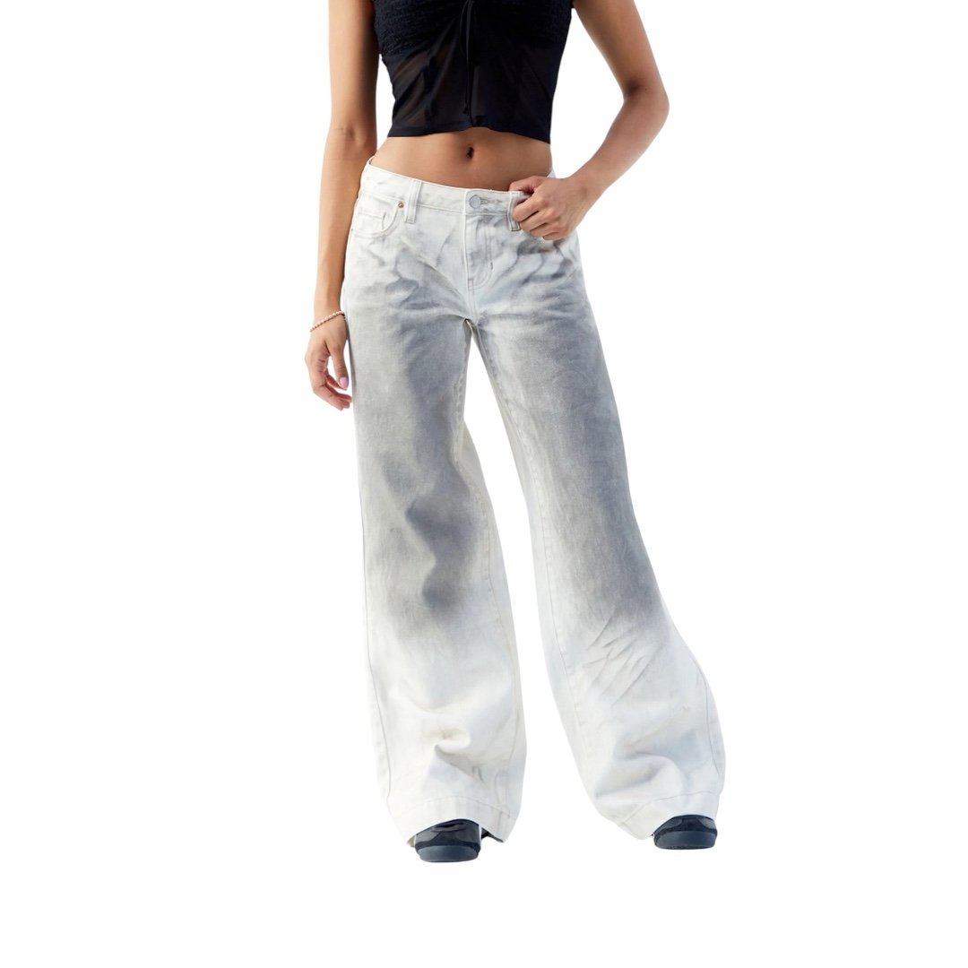 Denim Casey Beige Mud Wash Low Rise Baggy Jeans | PacSun