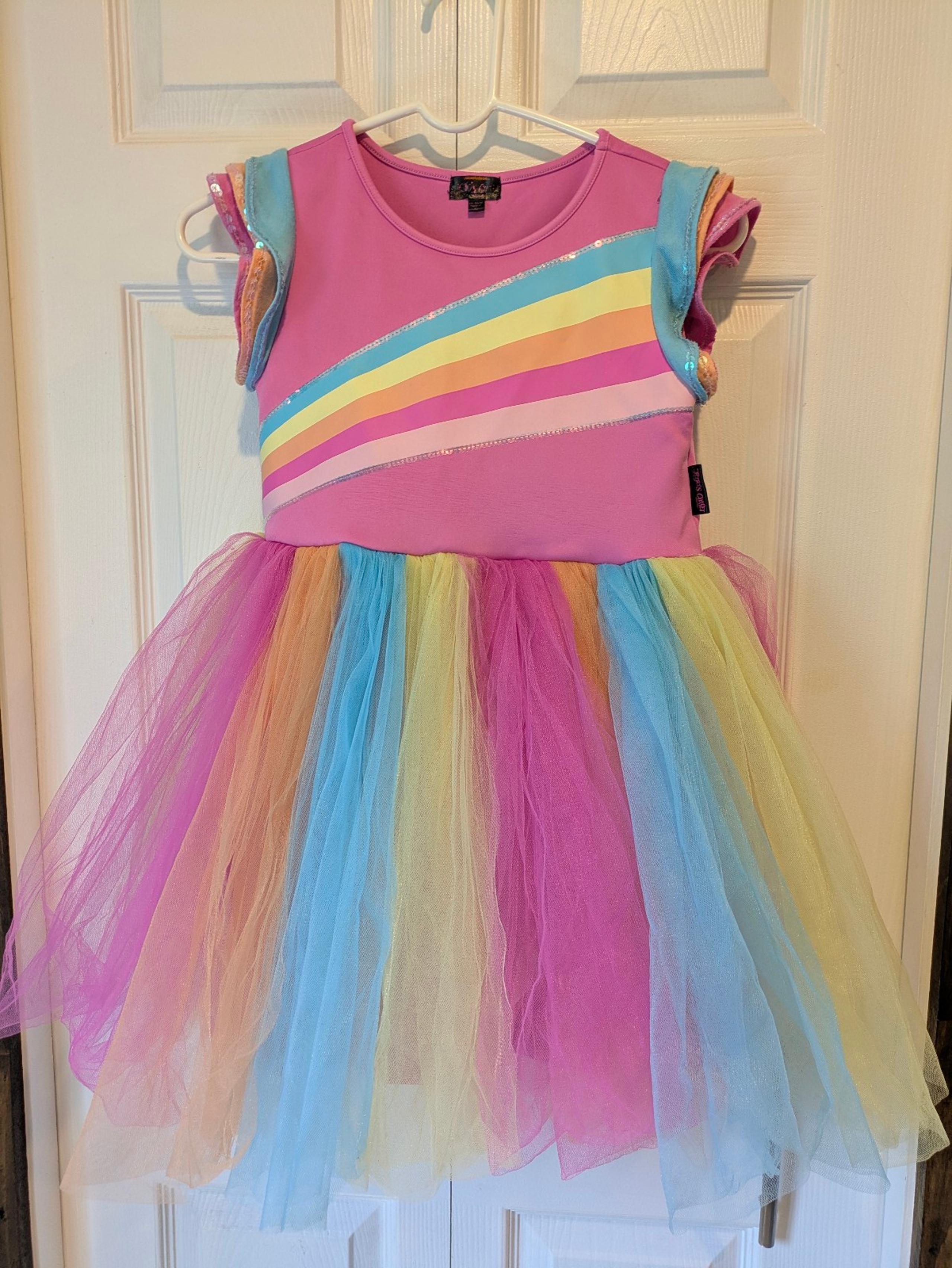 JoJo's Closet by Nickelodeon Rainbow Sequin Tutu Dress - Girls LG (10/12)