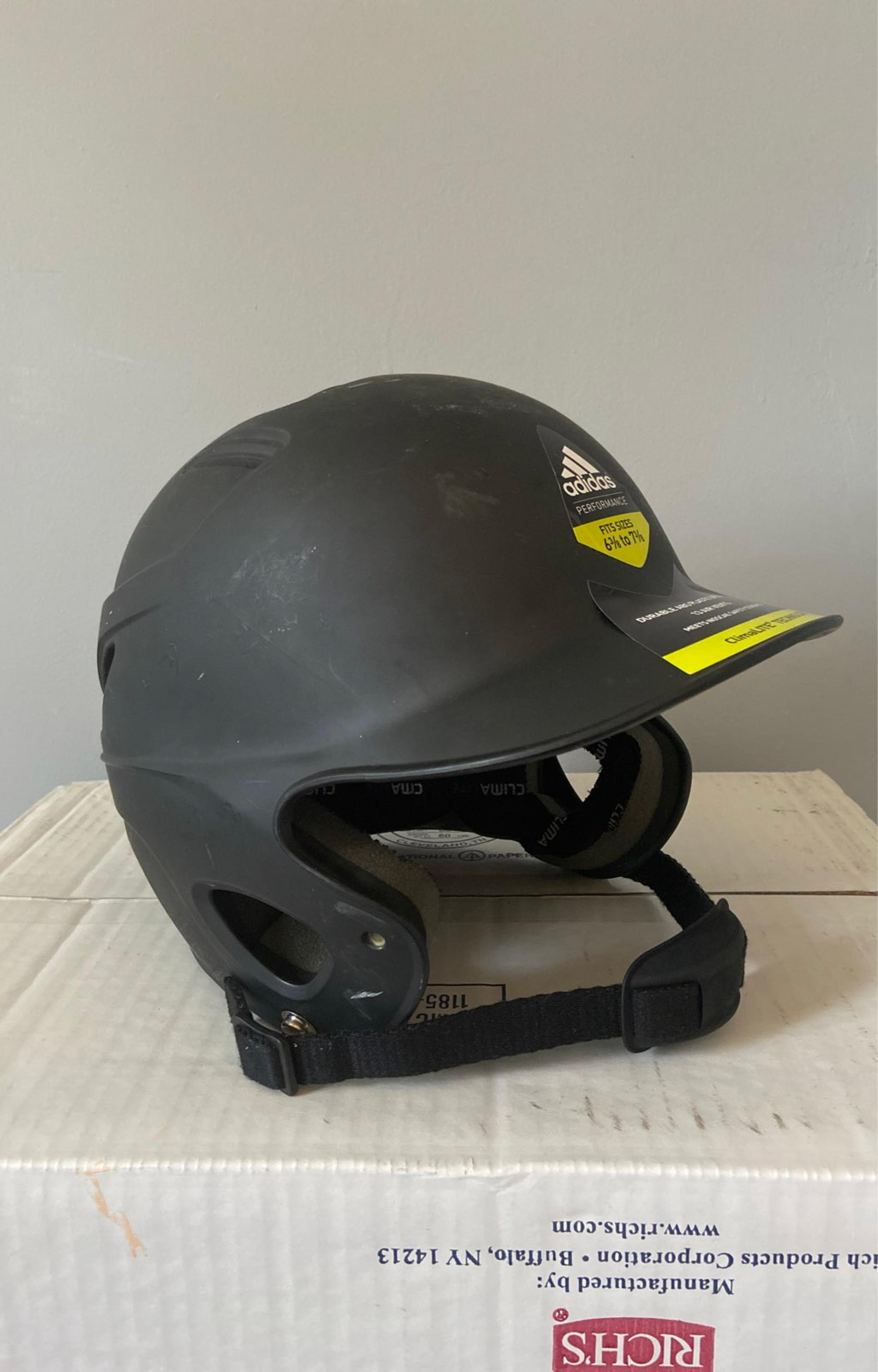 Adidas triple stripe baseball helmet