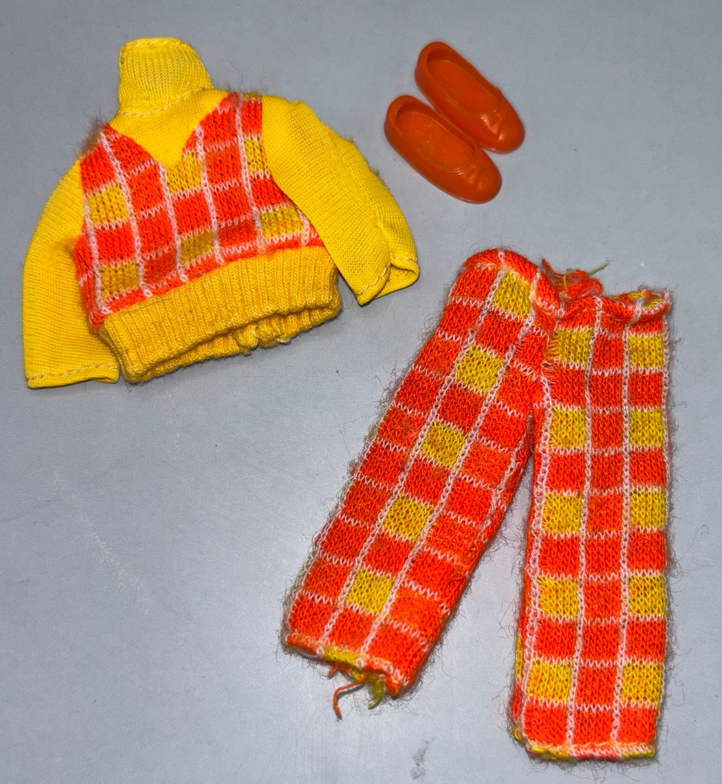 (#1) Vintage Barbie Tutti Todd Doll European Exclusive Outfit Turnabouts 1972