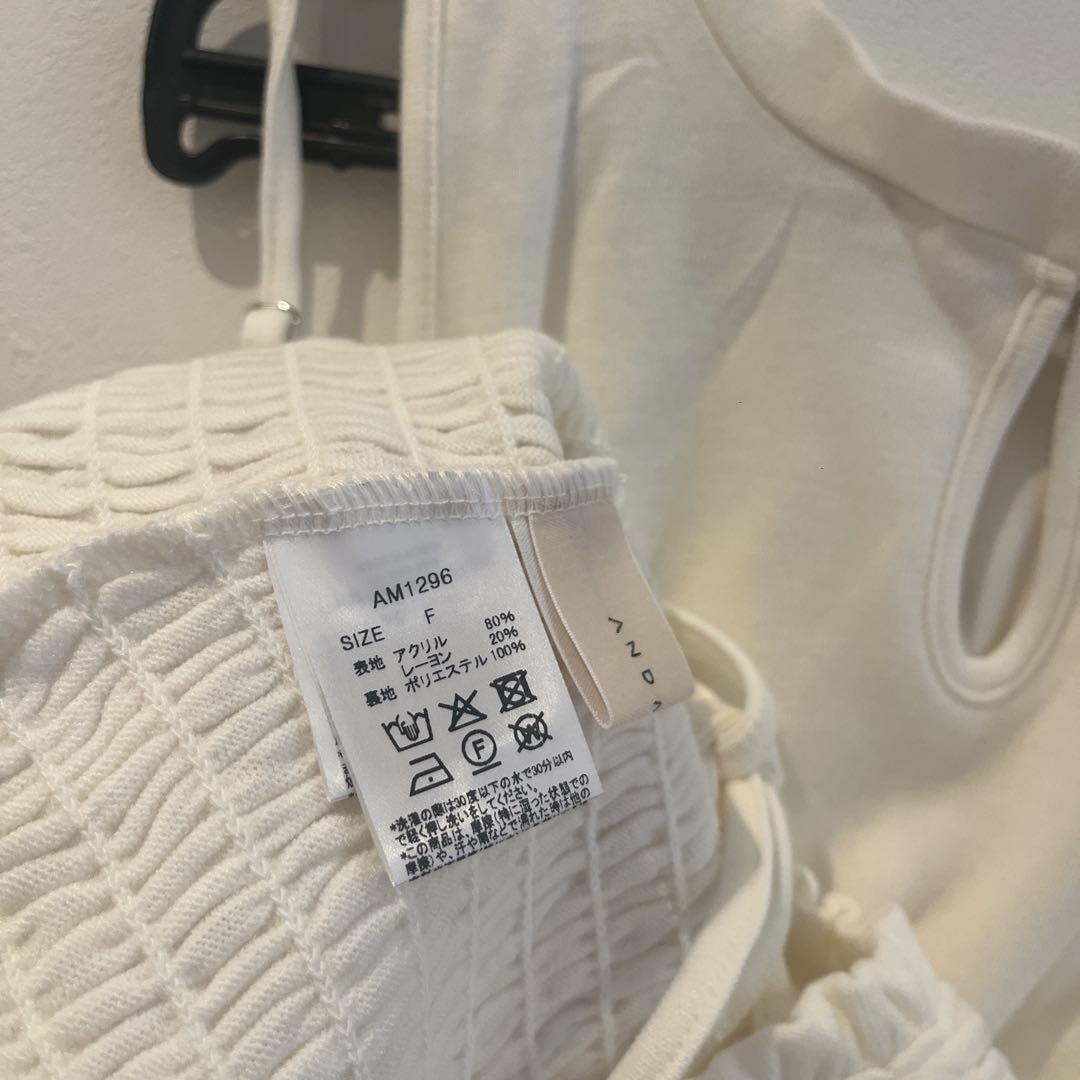ANDMARY】Ami shirring logo tops