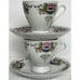 Yong Sheng Vintage 1970s Lotus Flower Set Of 2 Cups & Saucers Liling, China EUC