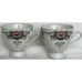 Yong Sheng Vintage 1970s Lotus Flower Set Of 2 Cups & Saucers Liling, China EUC