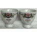 Yong Sheng Vintage 1970s Lotus Flower Set Of 2 Cups & Saucers Liling, China EUC