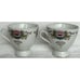 Yong Sheng Vintage 1970s Lotus Flower Set Of 2 Cups & Saucers Liling, China EUC