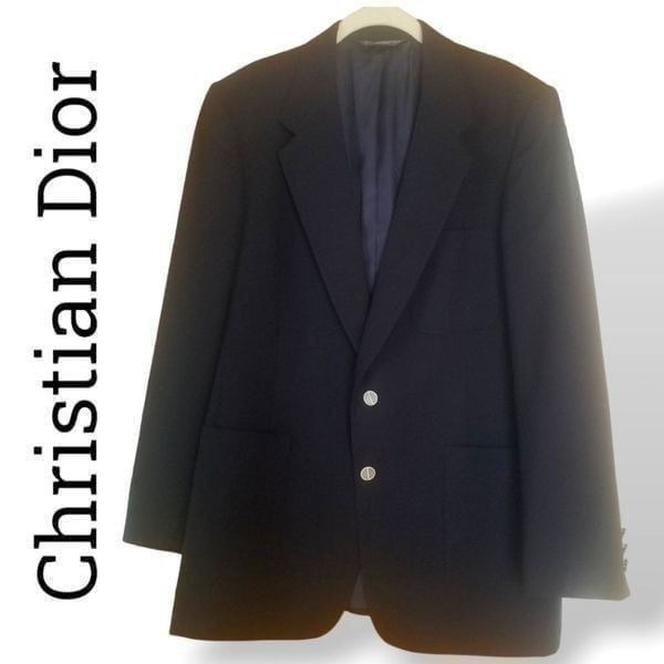 Vintage Christian Dior Mansieur Casual Navy Sport Coat 40R