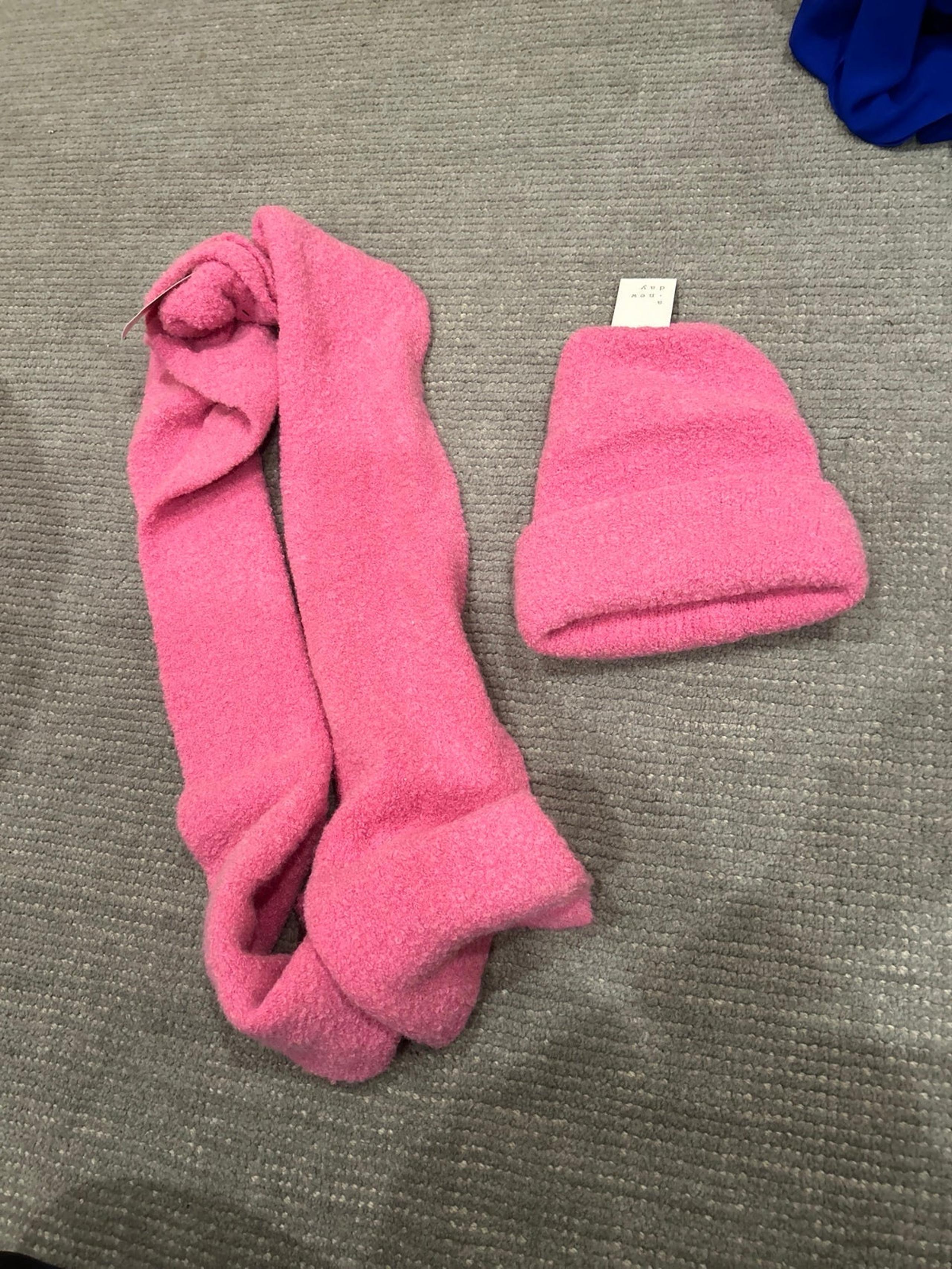 A New Day Pink Hat and Scarf Combo