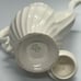 Myott Olde Chelsea Staffordshire White Swirl Coffee Tea Pot With Lid