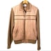 Vintage 90s Repage Soft Leather Bomber Jacket Brown Men's Size Large