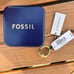 NWT Fossil Watch Ring Gold Stainless Steel