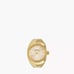 NWT Fossil Watch Ring Gold Stainless Steel