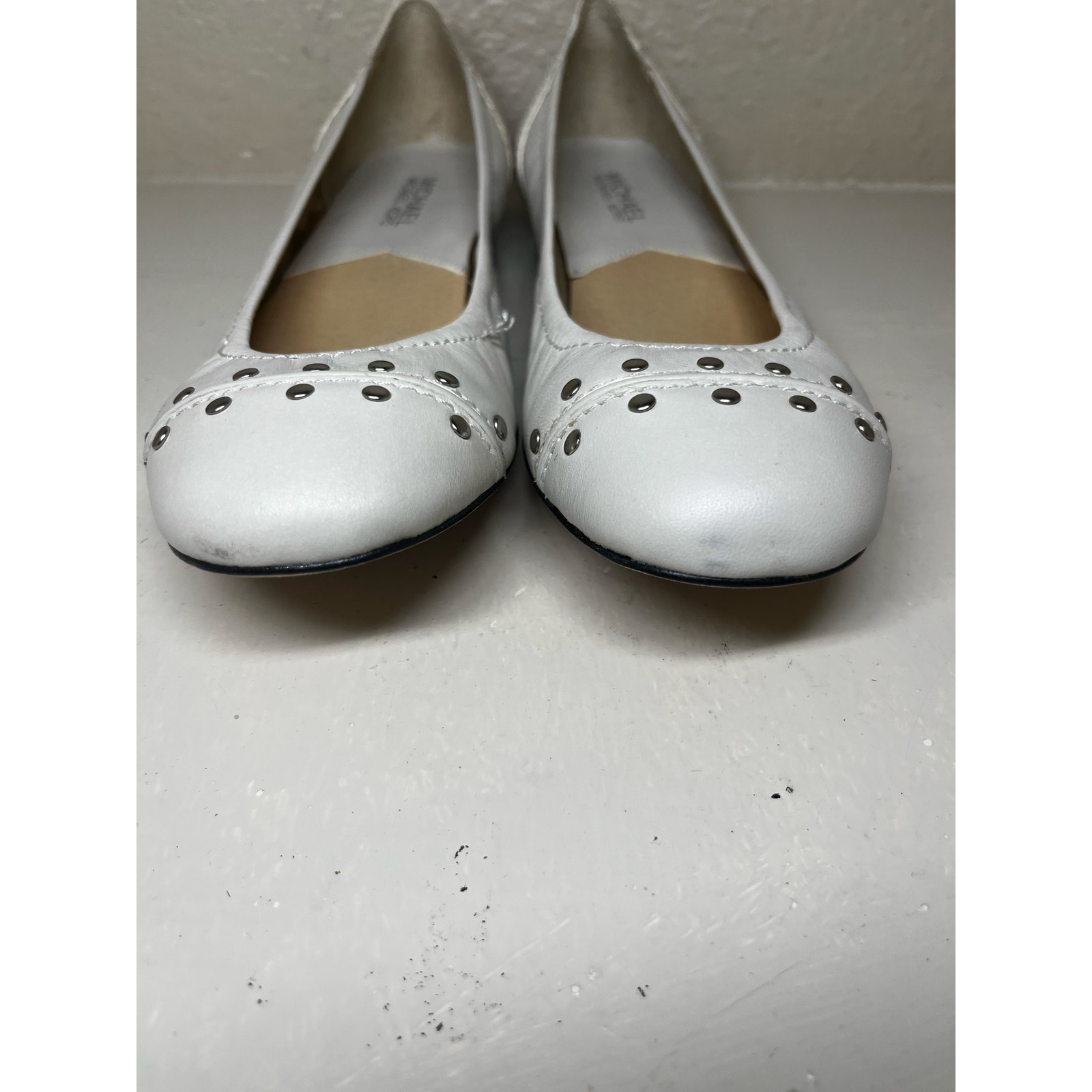 michael kors white flats