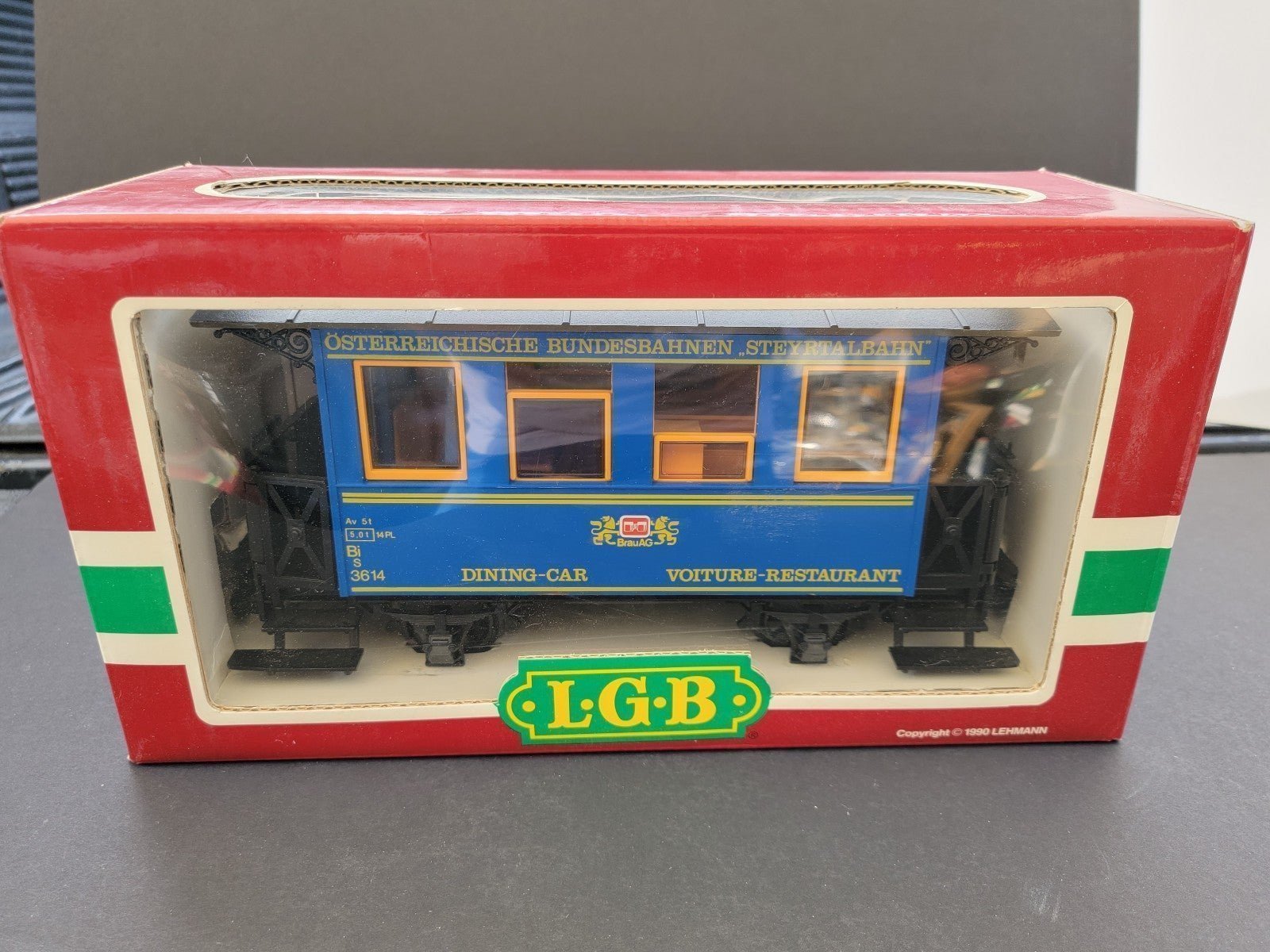 Brand New Vintage LGB DINNING CAR The Big Train #3013