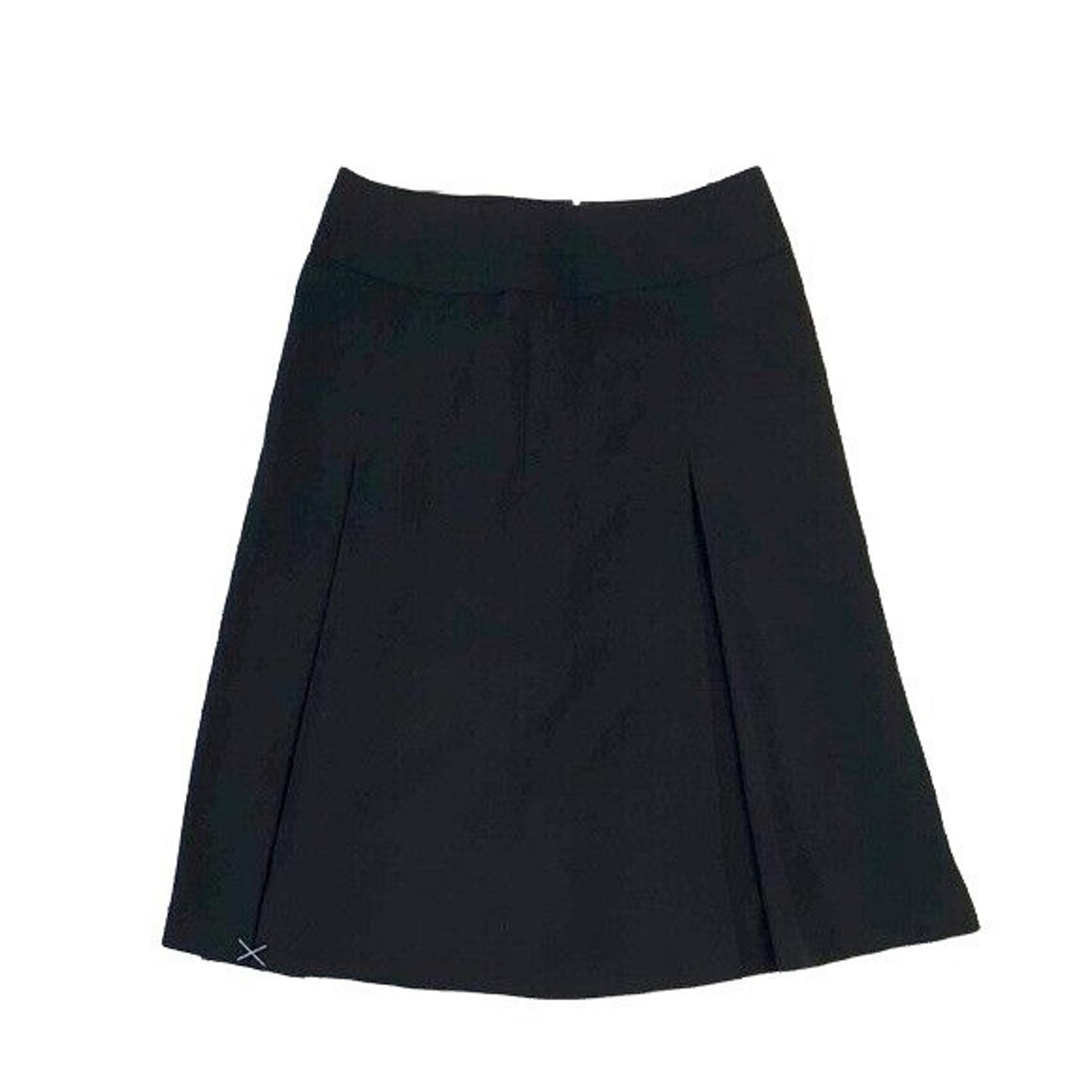 Liz Claiborne A-Line Skirt Black Size 8 Pleated Lined Side Zip Cocktail NWT