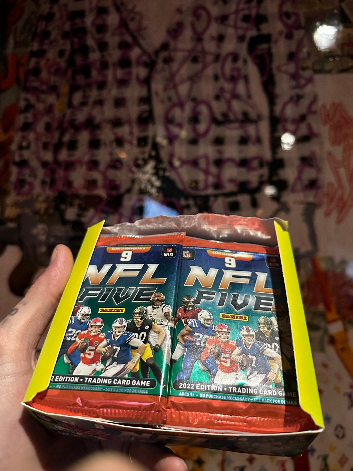 PANINI 2022 NFL FIVE TRADING CARDS ( 23 ) PACK LOT: SHOOT ME A OFFER!
