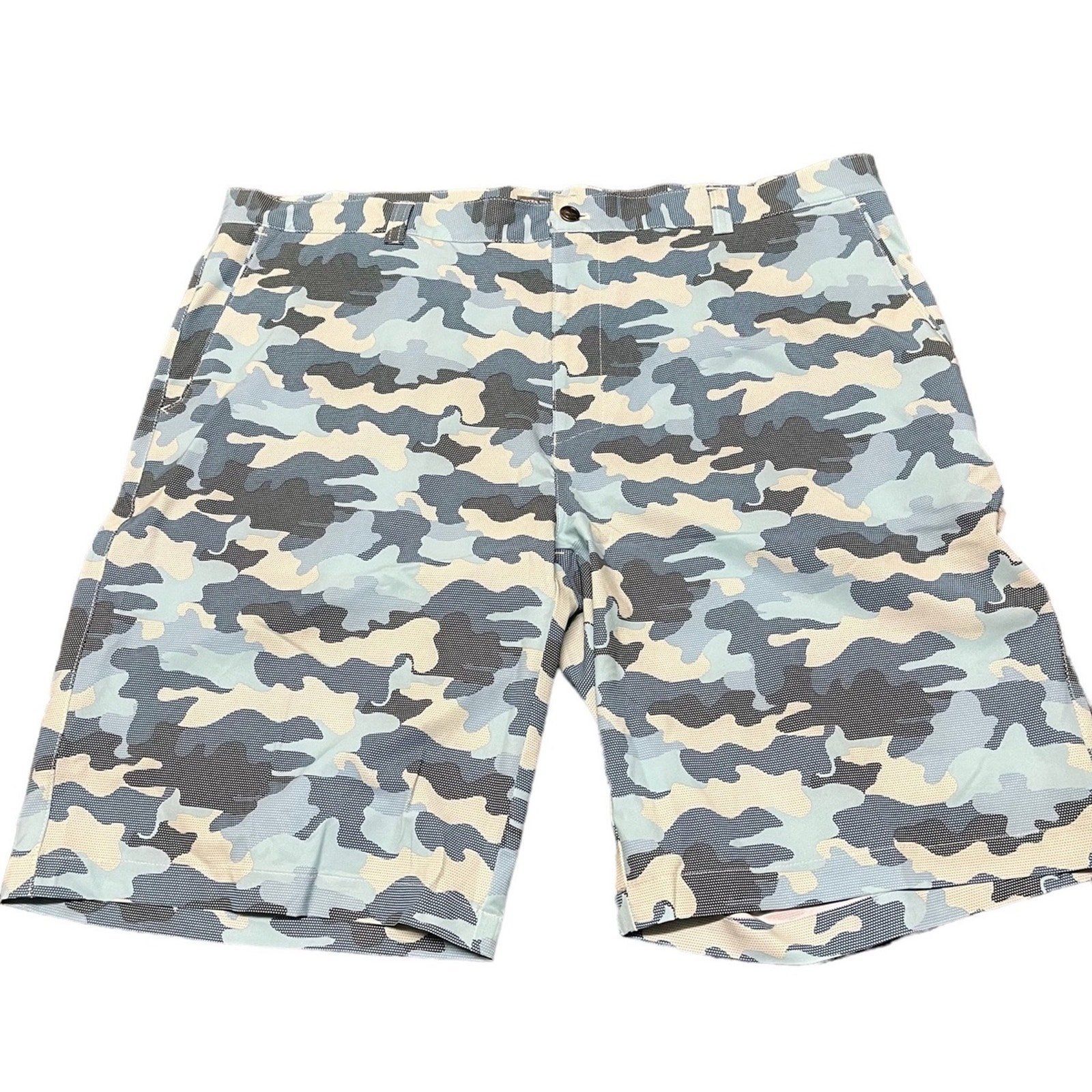 Peter millar water performance shorts blue camo mens size 42
