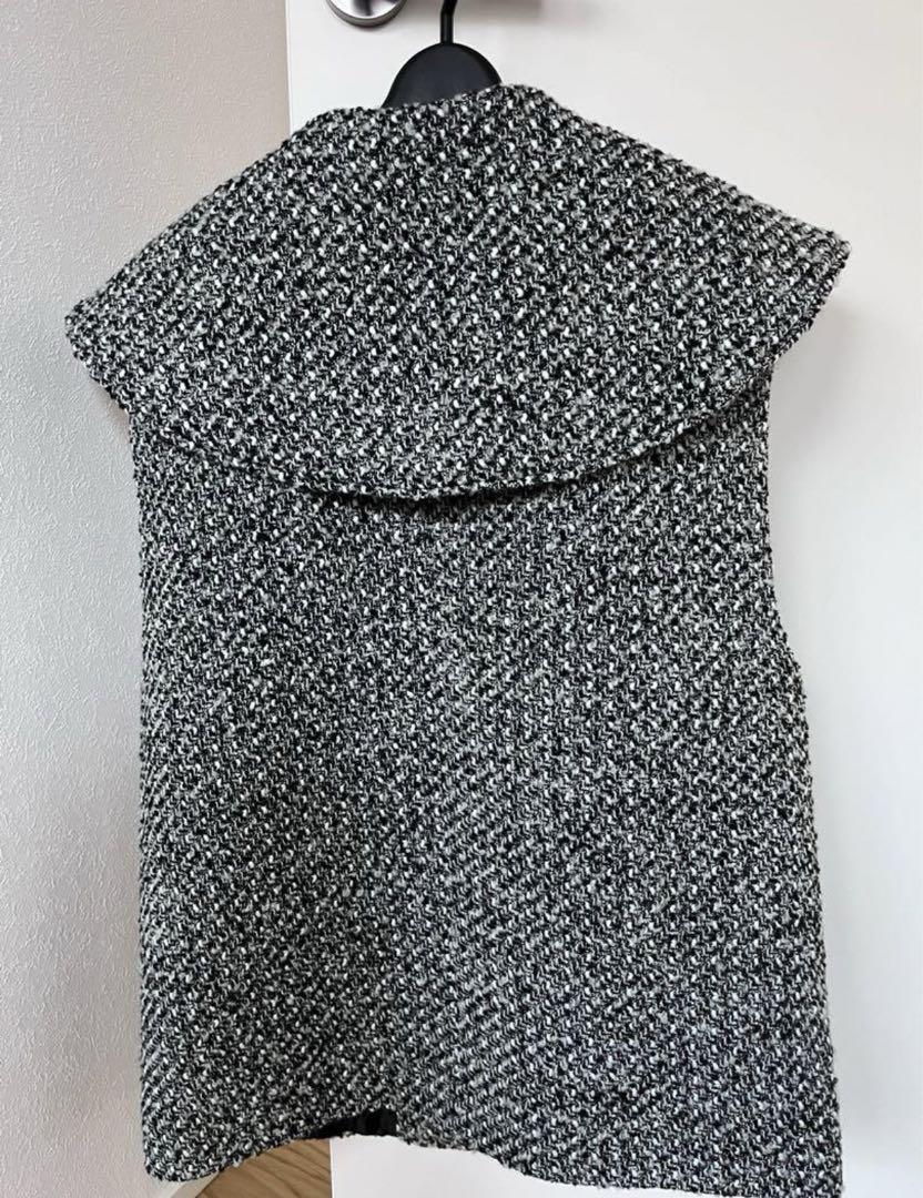 【2025年最新】海外限定の人気アイテム Ella Webshop Vests Sweater Mix Gilet Tweed Collar Big ジャケット・アウター