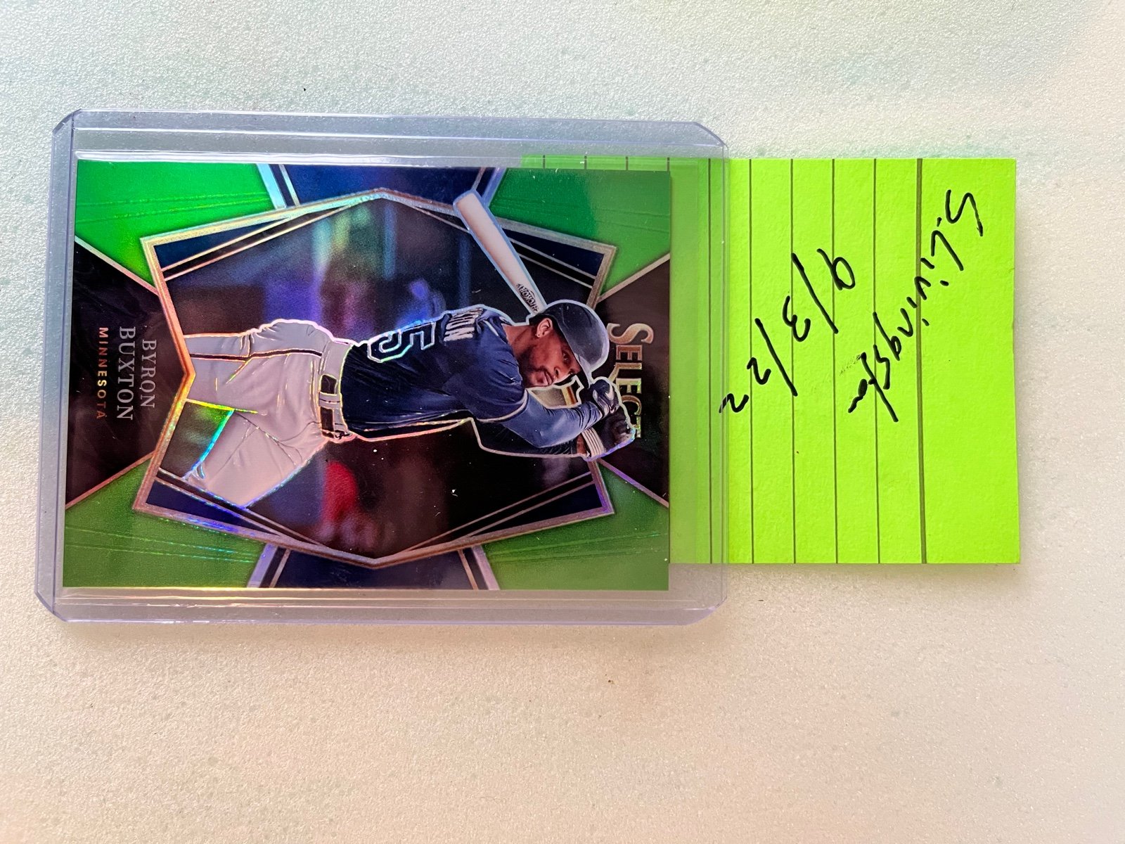 Byron button select baseball card /5