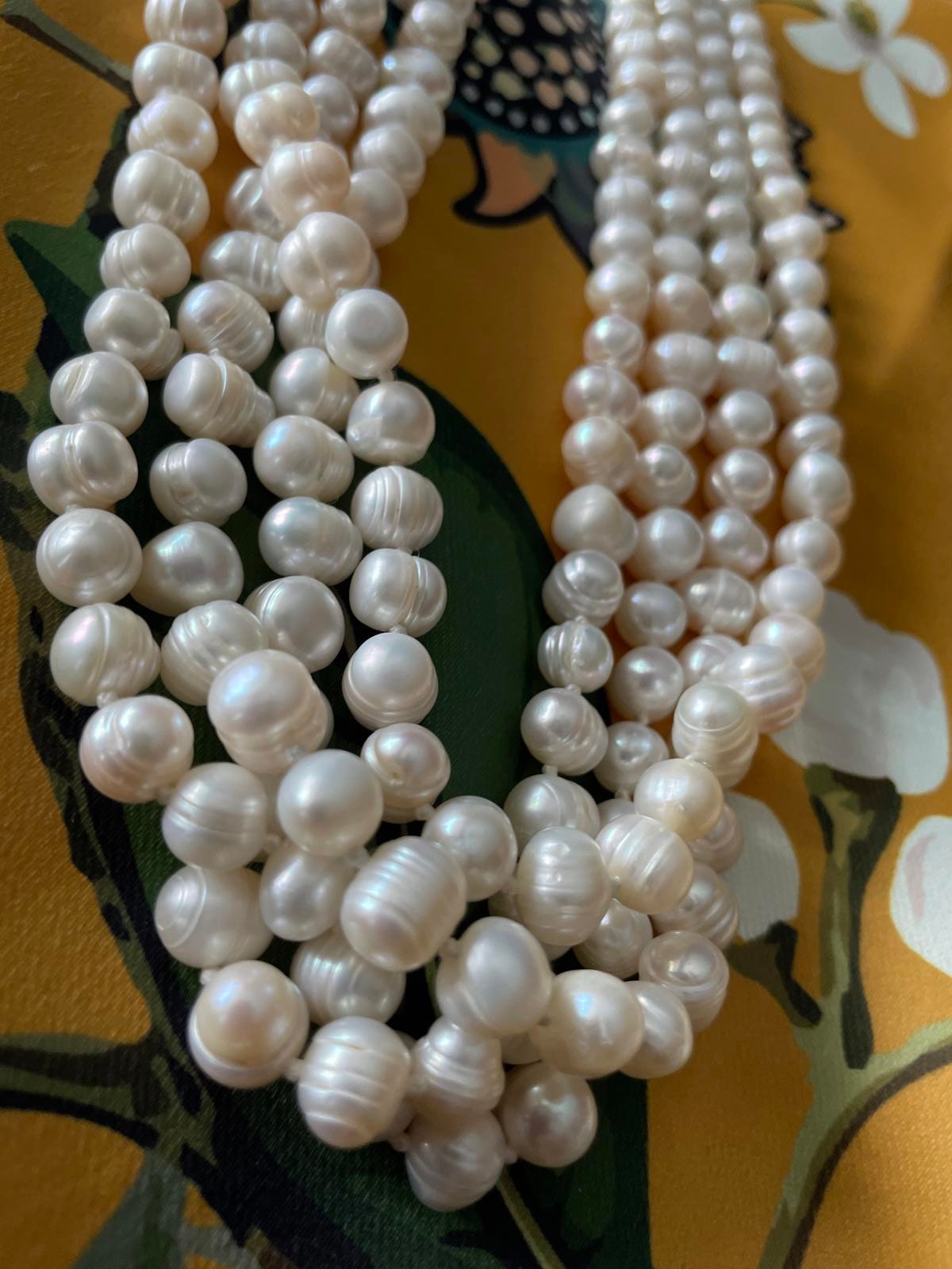 74 “ cultured pearls