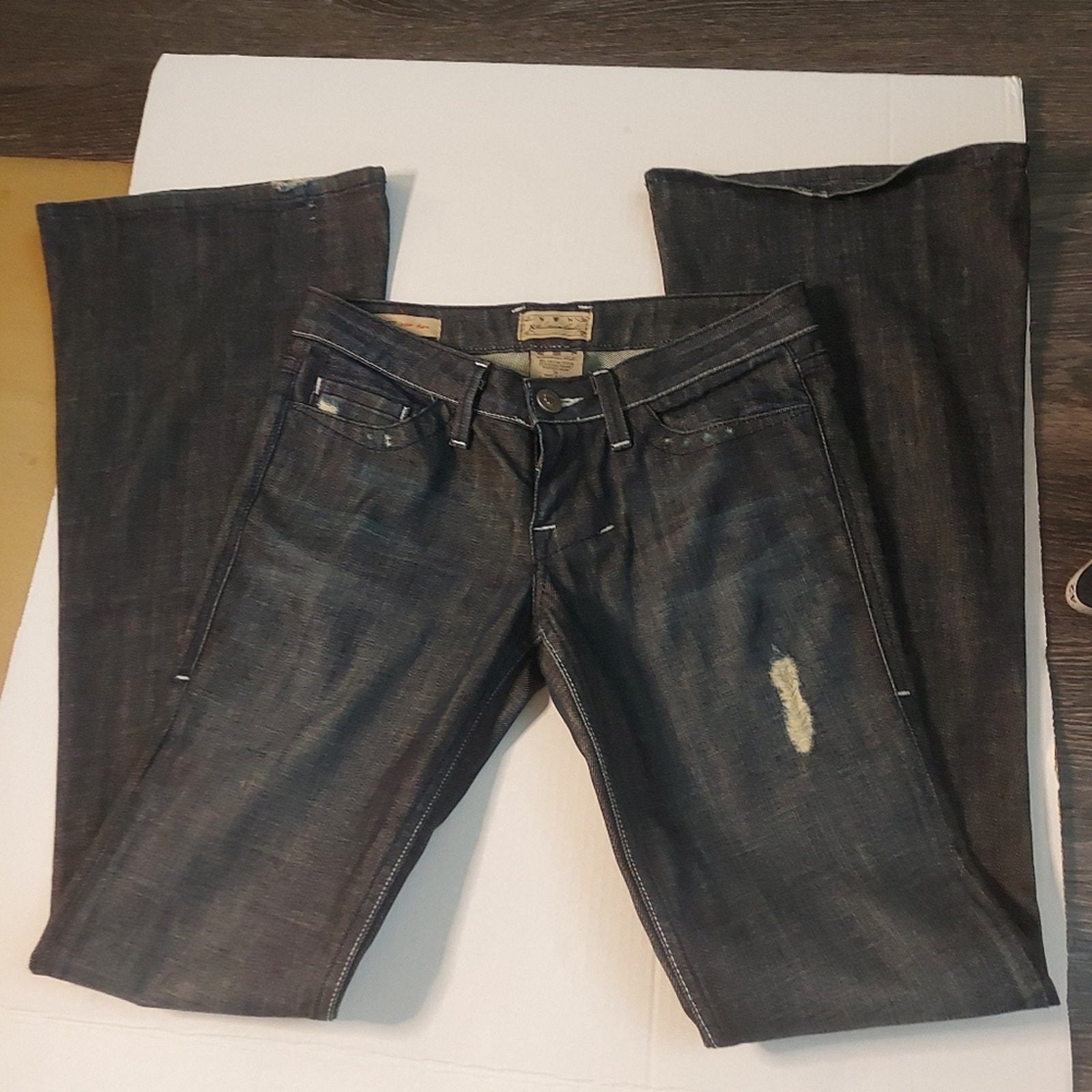 William Rast Daisy Super Flare Blue Jean Size 26 Justin Timberlake