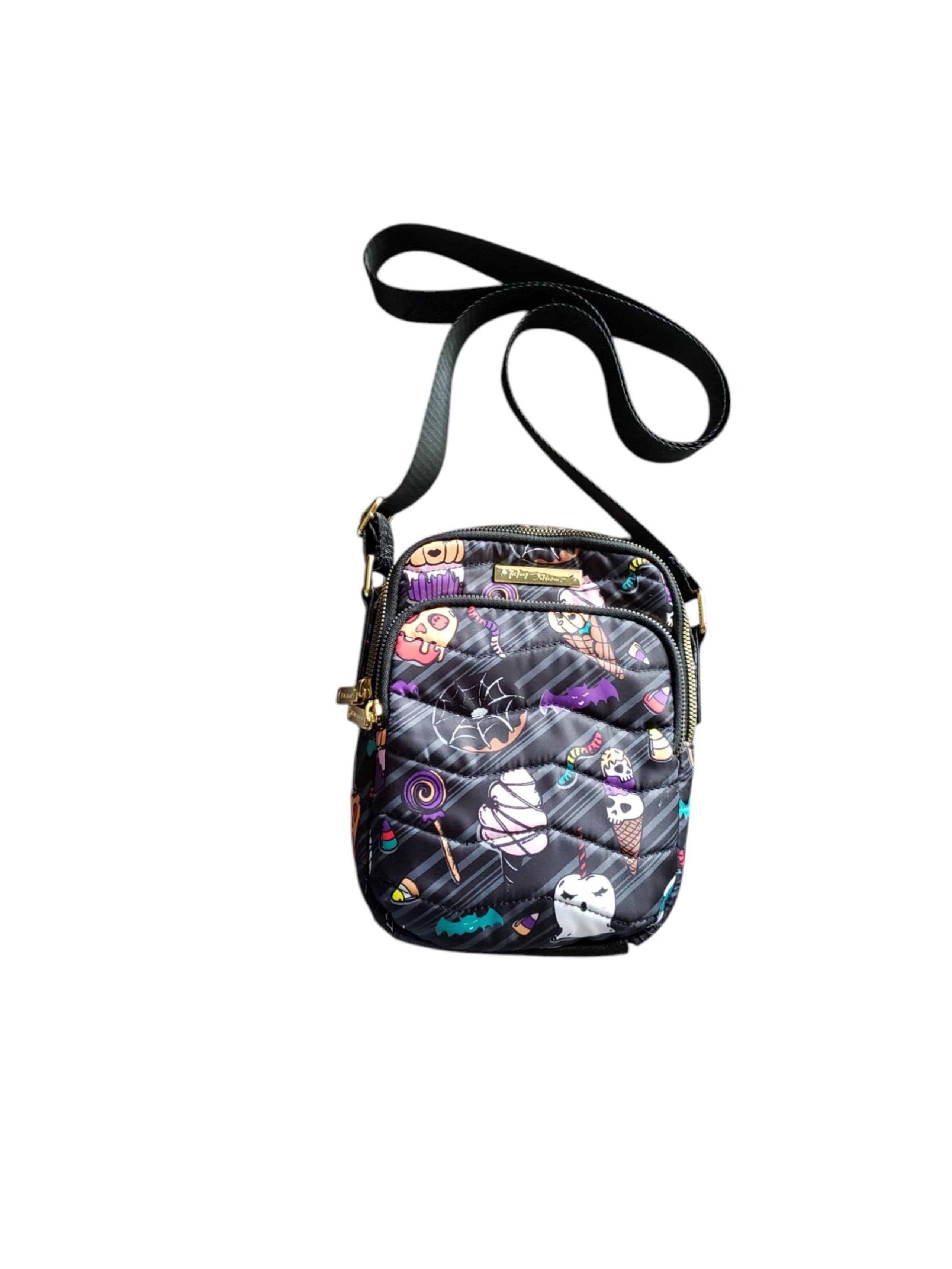 Betsey Johnson Quilted Nylon Crossbody Bag Purse HALLOWEEN  Candy Treats