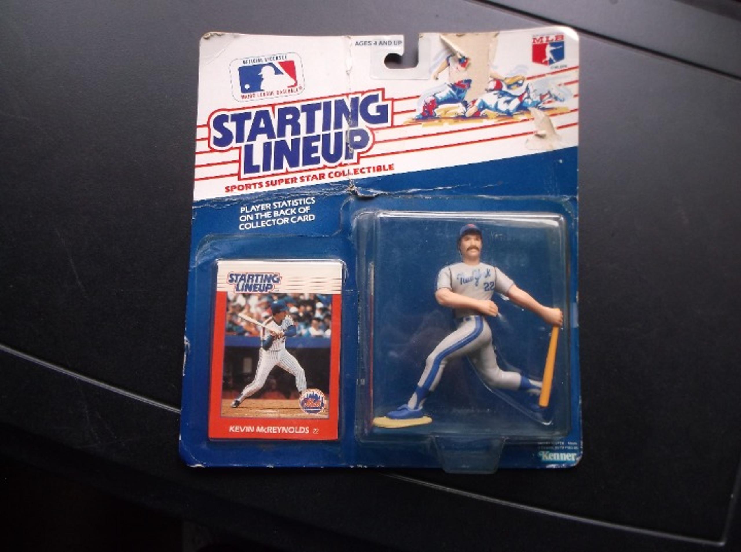 MAJOR LEAGUE BASEBALL STARTING LINE UP KEVIN McREYNOLDS  METS 22- BOX ROUGH NIB