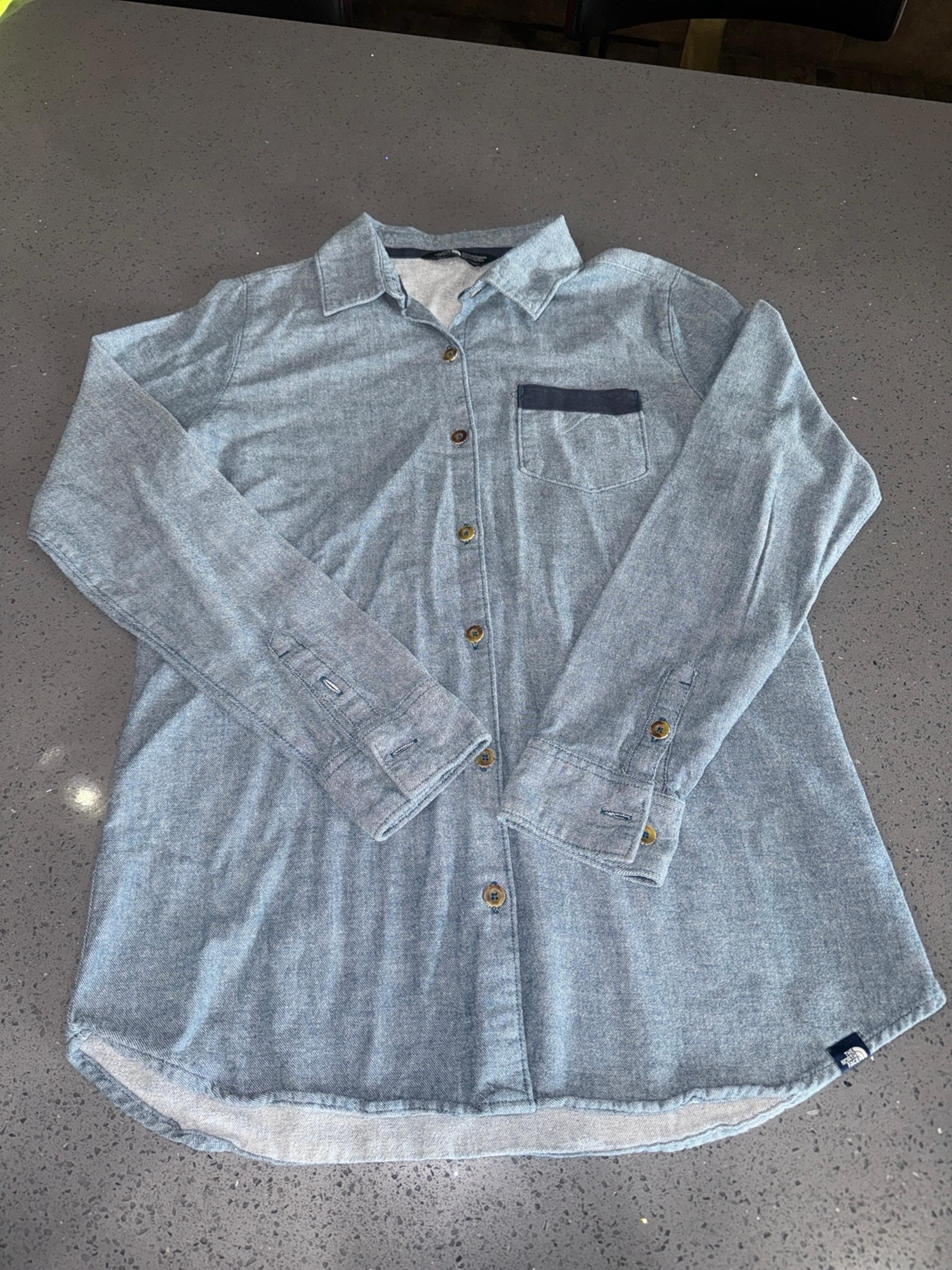 The north face button down shirt