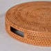 Round Woven Rattan Tray with Handles