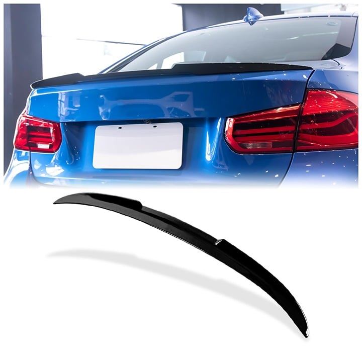 2012-2018 For BMW 3 Series F30 M4 Style Rear Spoiler PG Style Gloss Black Wing