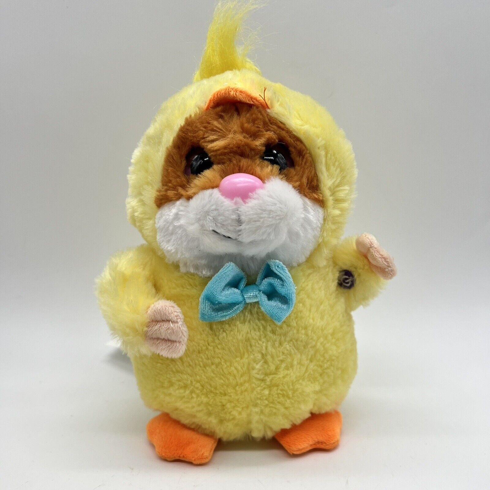 Gemmy Dancing Rapping Hamster in Chicken Outfit w Bow Tie Easter Holiday Singing