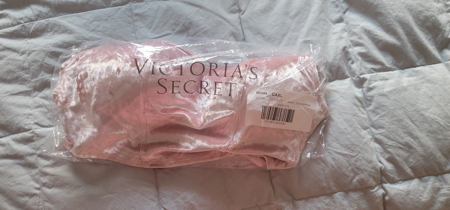 Lightly Lined Corset Bra Top Velvet Pink